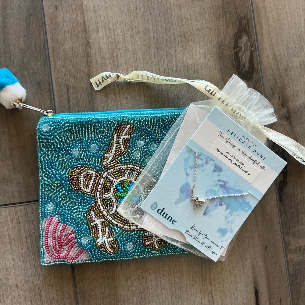 DUNE JEWELRY | NIB Sterling Silver Delicate Dune Turtle Necklace & Gift 🐢